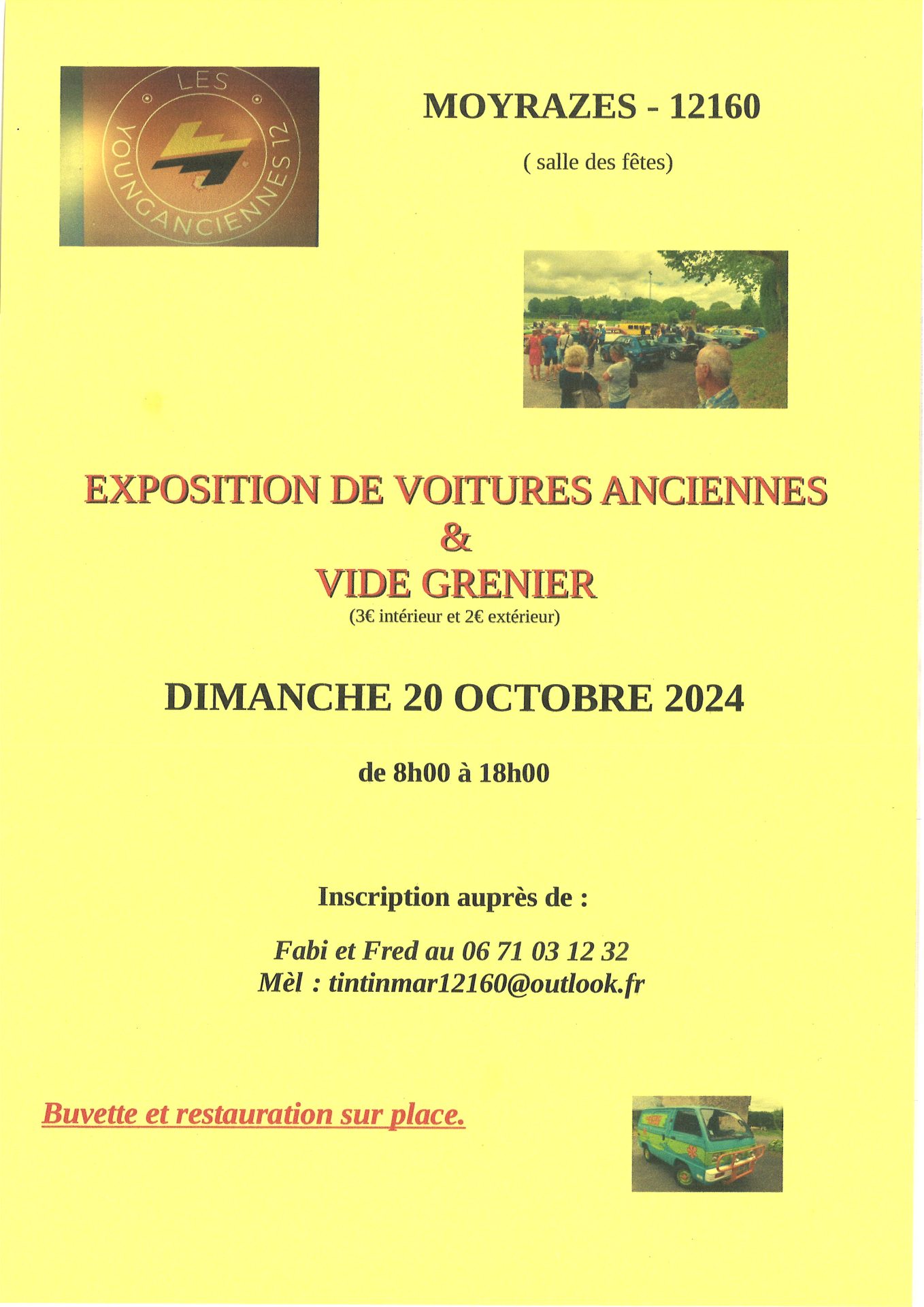 Lire la suite à propos de l’article Les Younganciennes 12 – Vide-greniers & rassemblement de véhicules anciens le 20/10/2024